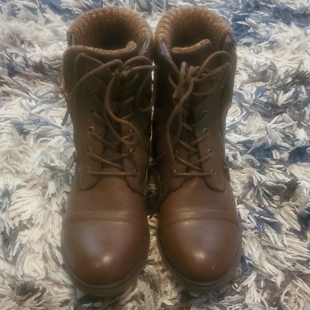 Stylish Brown Combat Boots for Women